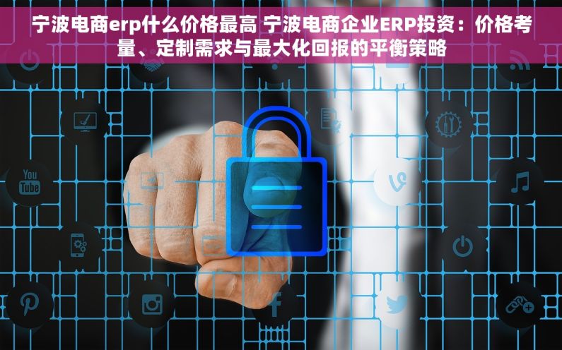 宁波电商erp什么价格最高 宁波电商企业ERP投资：价格考量、定制需求与最大化回报的平衡策略