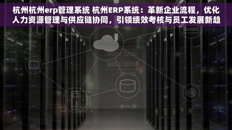 杭州杭州erp管理系统 杭州ERP系统：革新企业流程，优化人力资源管理与供应链协同，引领绩效考核与员工发展新趋势