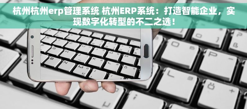 杭州杭州erp管理系统 杭州ERP系统：打造智能企业，实现数字化转型的不二之选！
