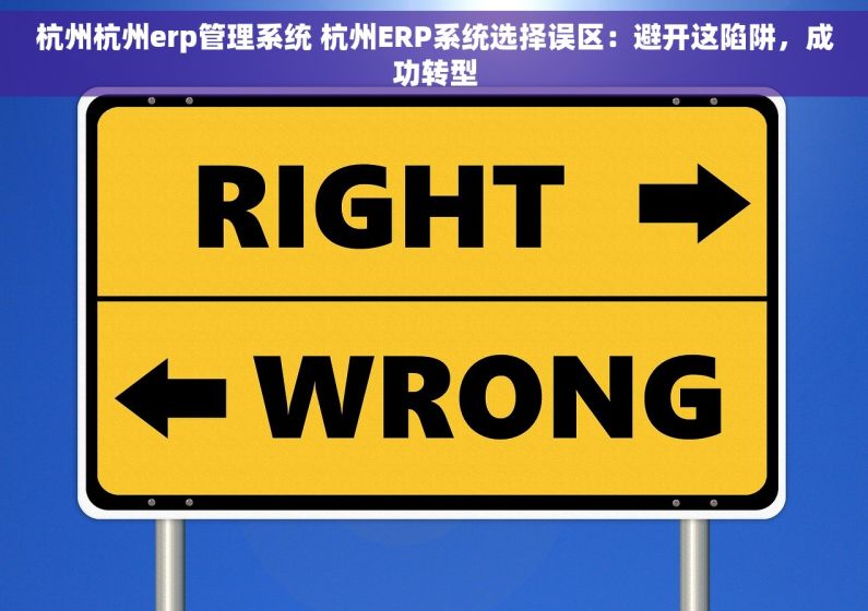杭州杭州erp管理系统 杭州ERP系统选择误区：避开这陷阱，成功转型