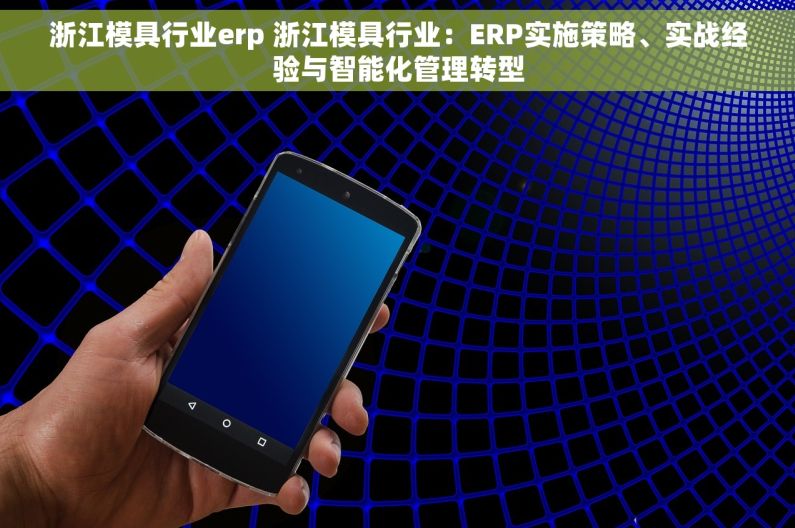 浙江模具行业erp 浙江模具行业：ERP实施策略、实战经验与智能化管理转型