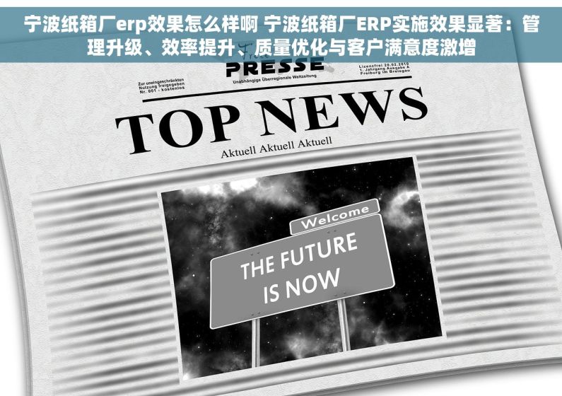 宁波纸箱厂erp效果怎么样啊 宁波纸箱厂ERP实施效果显著：管理升级、效率提升、质量优化与客户满意度激增