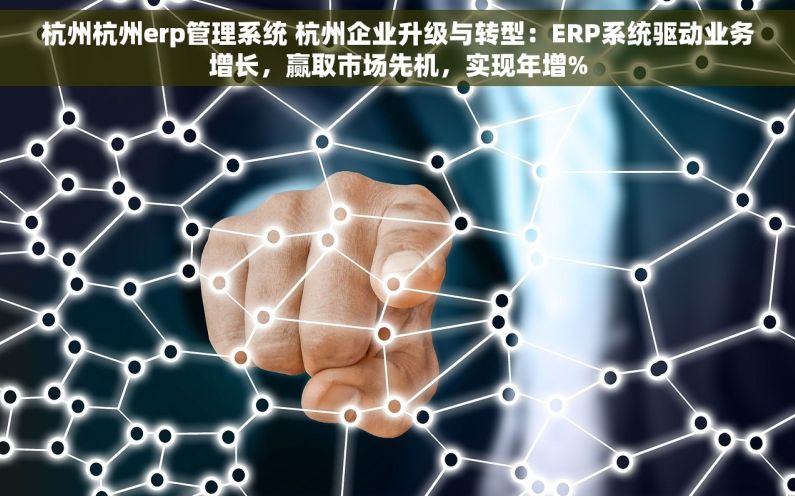 杭州杭州erp管理系统 杭州企业升级与转型：ERP系统驱动业务增长，赢取市场先机，实现年增%