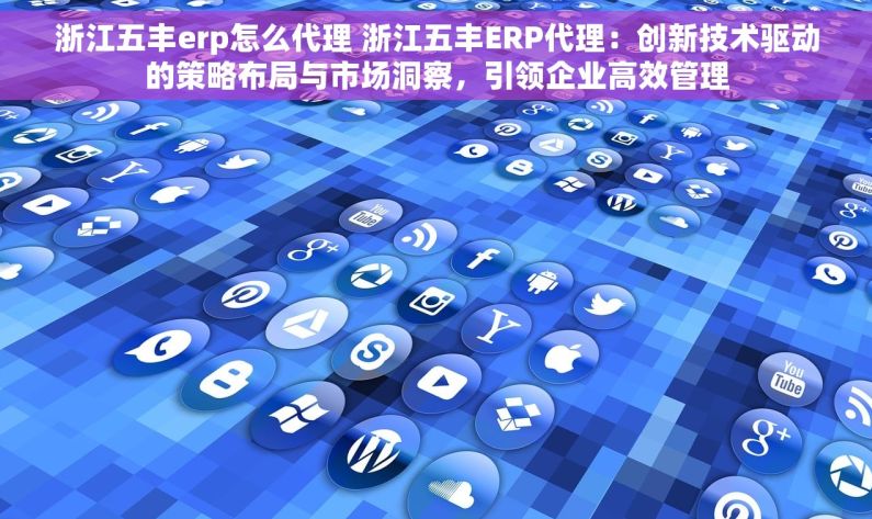 浙江五丰erp怎么代理 浙江五丰ERP代理：创新技术驱动的策略布局与市场洞察，引领企业高效管理