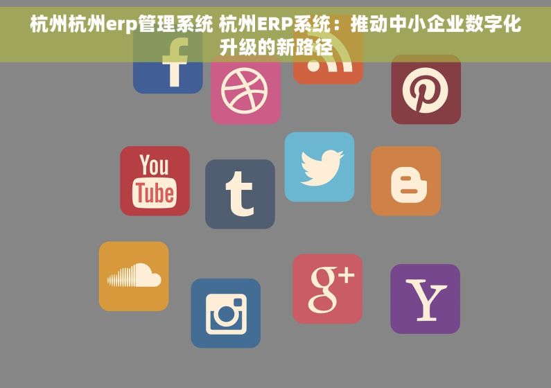 杭州杭州erp管理系统 杭州ERP系统：推动中小企业数字化升级的新路径