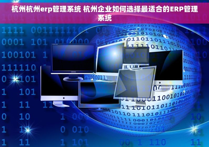 杭州杭州erp管理系统 杭州企业如何选择最适合的ERP管理系统