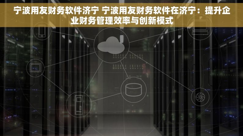 宁波用友财务软件济宁 宁波用友财务软件在济宁：提升企业财务管理效率与创新模式