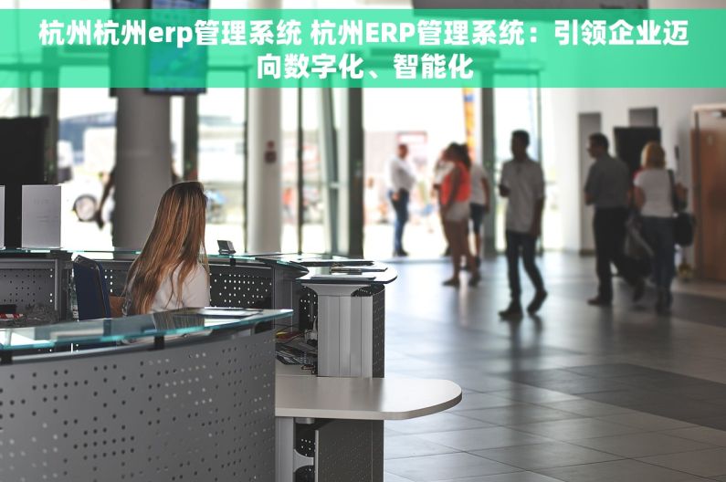 杭州杭州erp管理系统 杭州ERP管理系统：引领企业迈向数字化、智能化