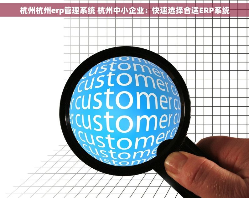 杭州杭州erp管理系统 杭州中小企业：快速选择合适ERP系统