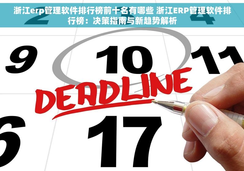 浙江erp管理软件排行榜前十名有哪些 浙江ERP管理软件排行榜：决策指南与新趋势解析