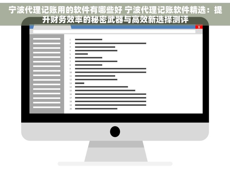 宁波代理记账用的软件有哪些好 宁波代理记账软件精选：提升财务效率的秘密武器与高效新选择测评