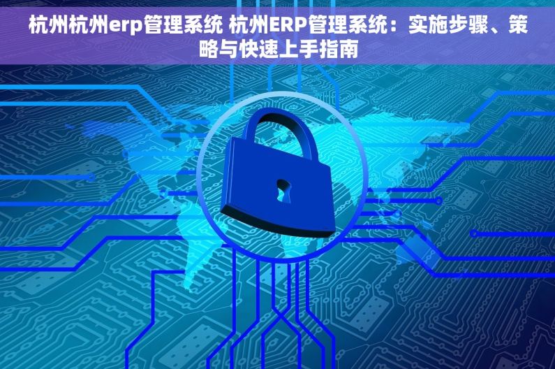 杭州杭州erp管理系统 杭州ERP管理系统：实施步骤、策略与快速上手指南