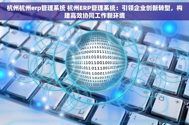 杭州杭州erp管理系统 杭州ERP管理系统：引领企业创新转型，构建高效协同工作新环境