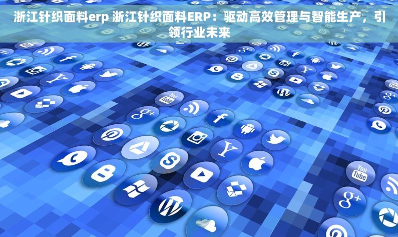 浙江针织面料erp 浙江针织面料ERP：驱动高效管理与智能生产，引领行业未来