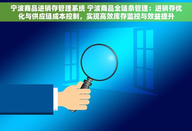 宁波商品进销存管理系统 宁波商品全链条管理：进销存优化与供应链成本控制，实现高效库存监控与效益提升