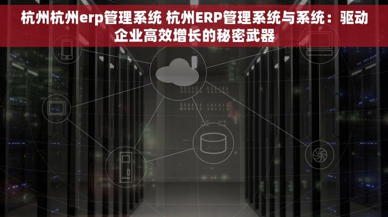 杭州杭州erp管理系统 杭州ERP管理系统与系统：驱动企业高效增长的秘密武器