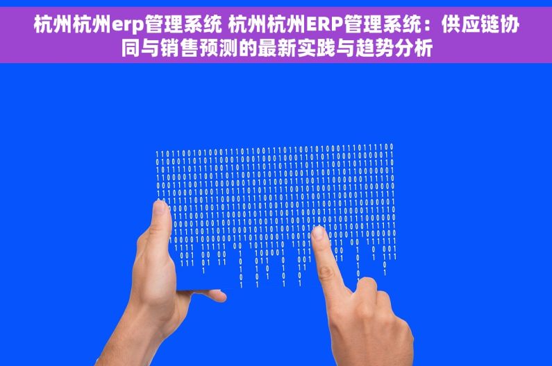杭州杭州erp管理系统 杭州杭州ERP管理系统：供应链协同与销售预测的最新实践与趋势分析