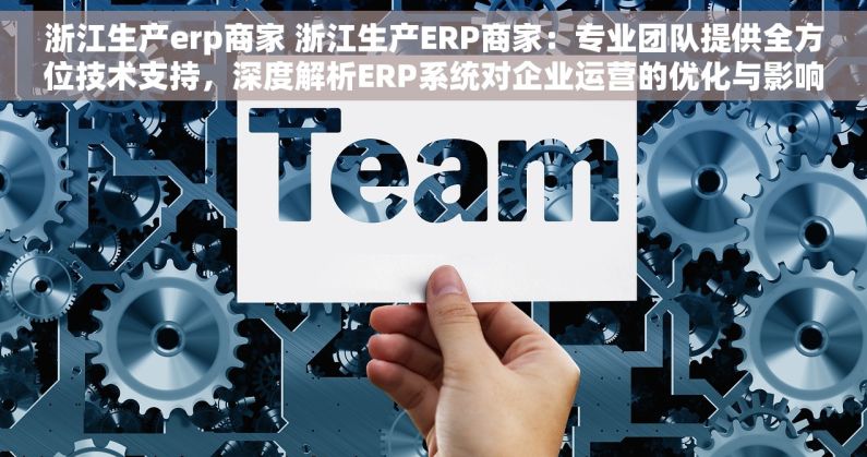浙江生产erp商家 浙江生产ERP商家：专业团队提供全方位技术支持，深度解析ERP系统对企业运营的优化与影响