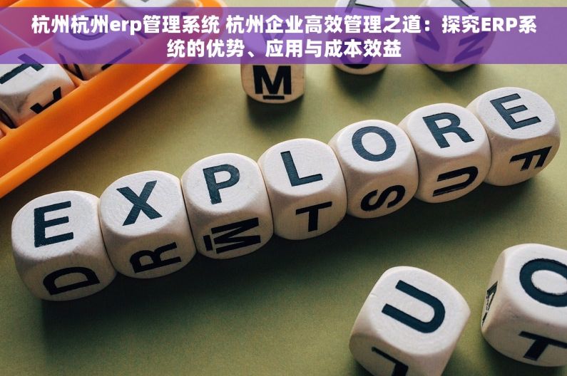 杭州杭州erp管理系统 杭州企业高效管理之道：探究ERP系统的优势、应用与成本效益