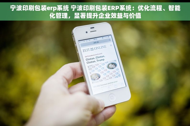 宁波印刷包装erp系统 宁波印刷包装ERP系统：优化流程、智能化管理，显著提升企业效益与价值