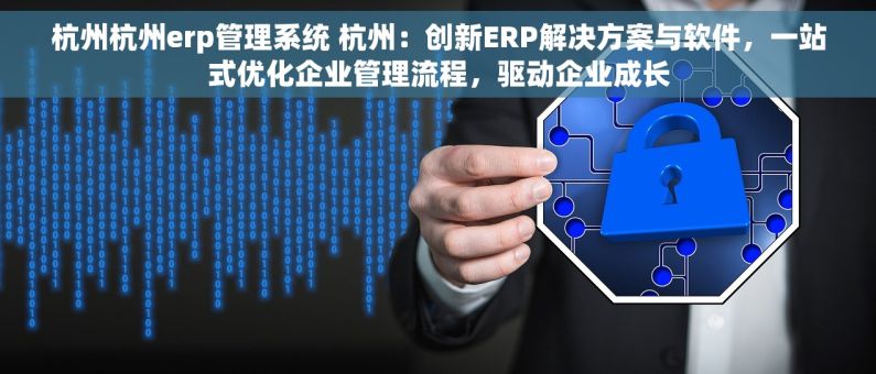 杭州杭州erp管理系统 杭州：创新ERP解决方案与软件，一站式优化企业管理流程，驱动企业成长