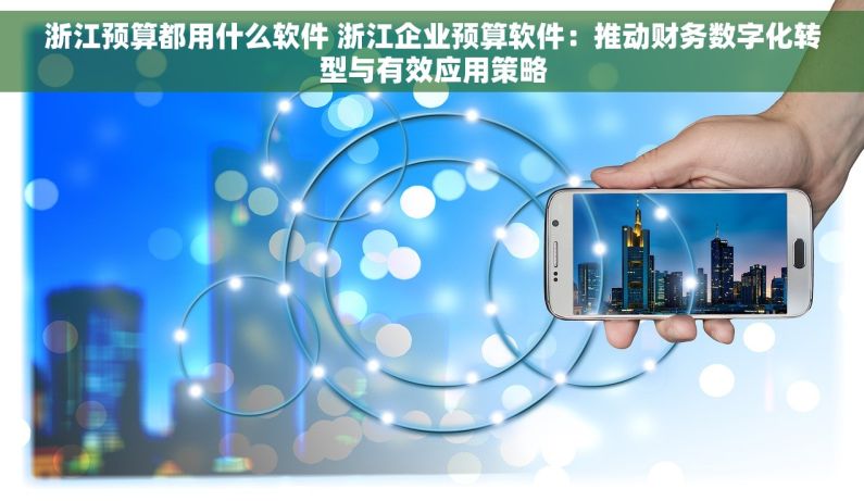 浙江预算都用什么软件 浙江企业预算软件：推动财务数字化转型与有效应用策略