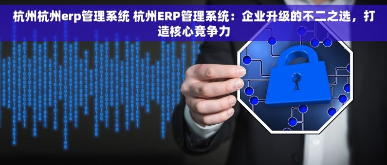 杭州杭州erp管理系统 杭州ERP管理系统：企业升级的不二之选，打造核心竞争力