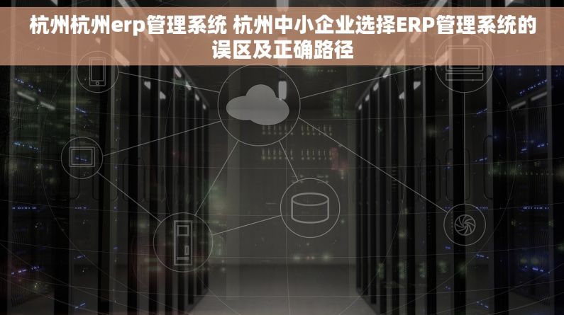 杭州杭州erp管理系统 杭州中小企业选择ERP管理系统的误区及正确路径