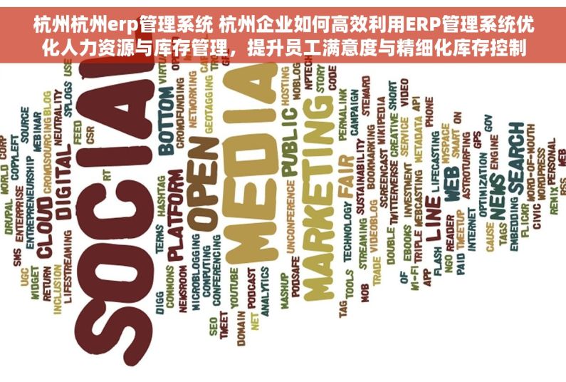 杭州杭州erp管理系统 杭州企业如何高效利用ERP管理系统优化人力资源与库存管理，提升员工满意度与精细化库存控制