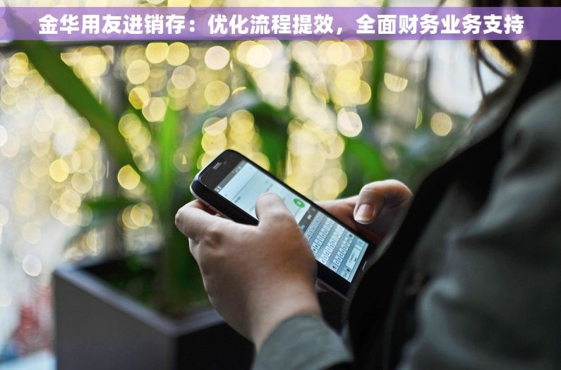 金华用友进销存：优化流程提效，全面财务业务支持
