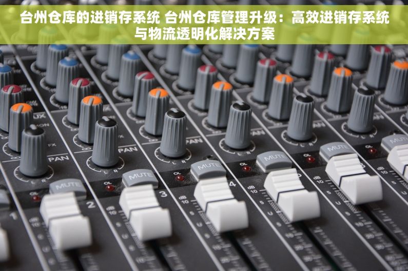 台州仓库的进销存系统 台州仓库管理升级：高效进销存系统与物流透明化解决方案