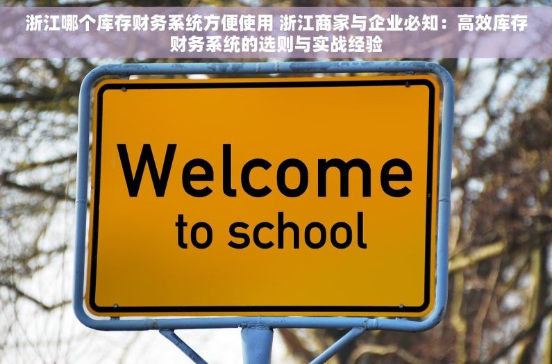 浙江哪个库存财务系统方便使用 浙江商家与企业必知：高效库存财务系统的选则与实战经验
