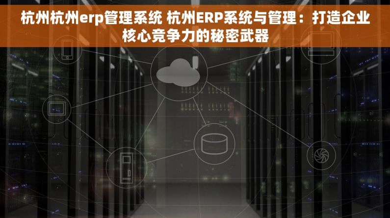 杭州杭州erp管理系统 杭州ERP系统与管理：打造企业核心竞争力的秘密武器