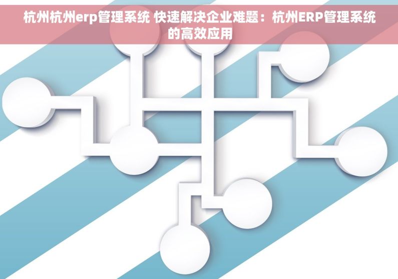 杭州杭州erp管理系统 快速解决企业难题：杭州ERP管理系统的高效应用
