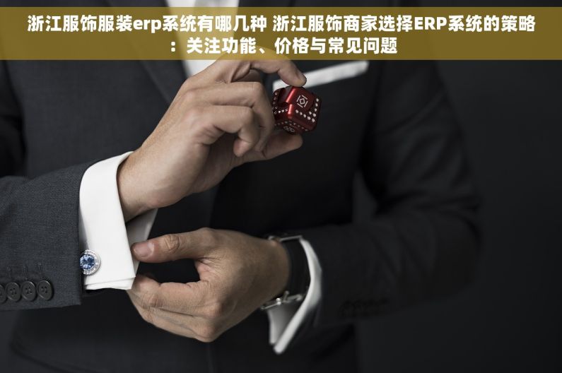 浙江服饰服装erp系统有哪几种 浙江服饰商家选择ERP系统的策略：关注功能、价格与常见问题