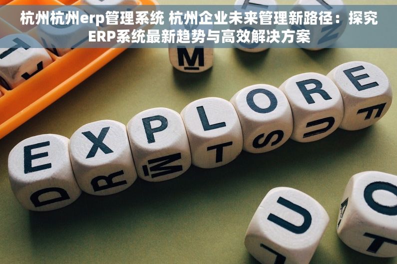 杭州杭州erp管理系统 杭州企业未来管理新路径：探究ERP系统最新趋势与高效解决方案
