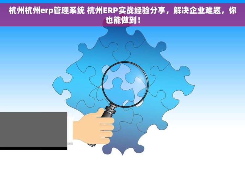 杭州杭州erp管理系统 杭州ERP实战经验分享，解决企业难题，你也能做到！