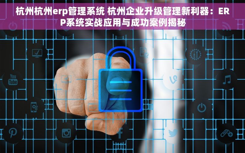 杭州杭州erp管理系统 杭州企业升级管理新利器：ERP系统实战应用与成功案例揭秘