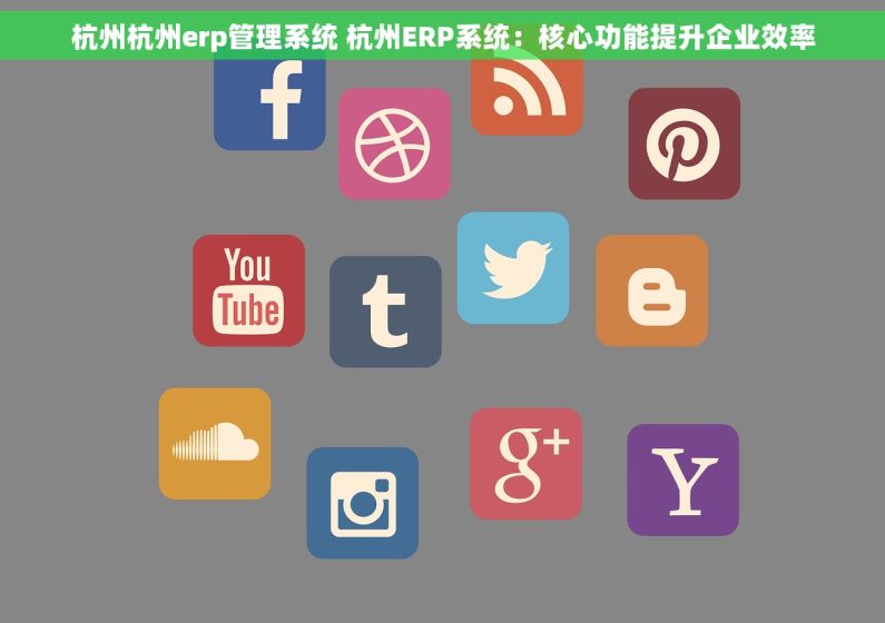 杭州杭州erp管理系统 杭州ERP系统：核心功能提升企业效率