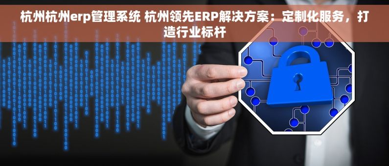 杭州杭州erp管理系统 杭州领先ERP解决方案：定制化服务，打造行业标杆