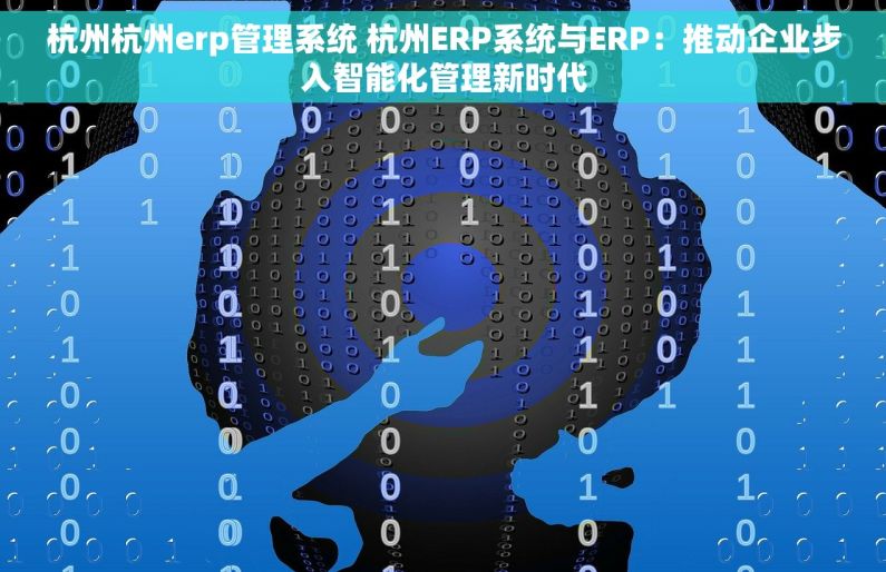 杭州杭州erp管理系统 杭州ERP系统与ERP：推动企业步入智能化管理新时代