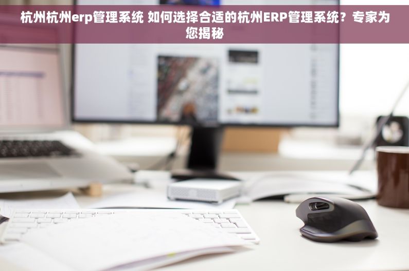 杭州杭州erp管理系统 如何选择合适的杭州ERP管理系统？专家为您揭秘