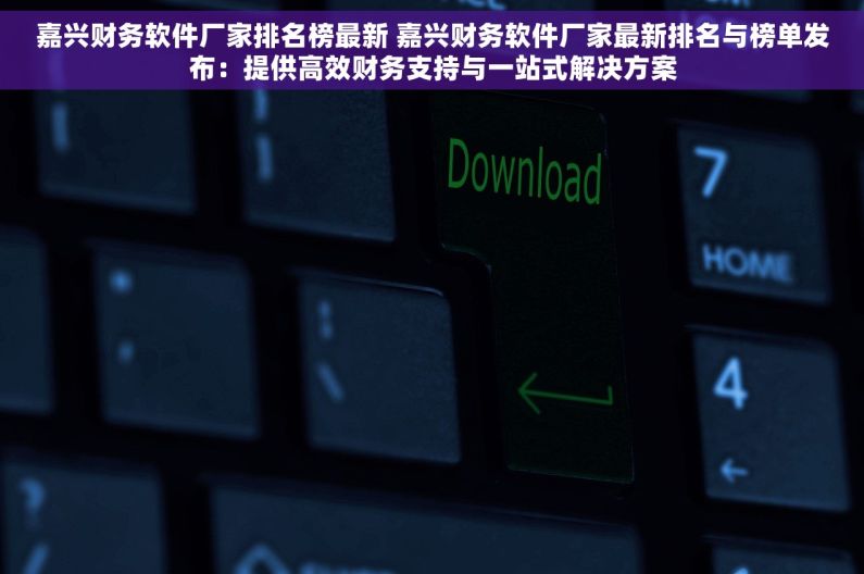 嘉兴财务软件厂家排名榜最新 嘉兴财务软件厂家最新排名与榜单发布：提供高效财务支持与一站式解决方案