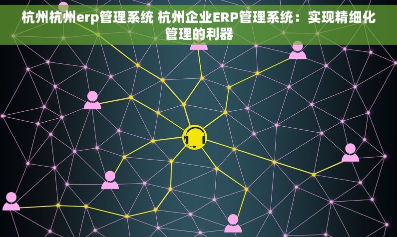 杭州杭州erp管理系统 杭州企业ERP管理系统：实现精细化管理的利器