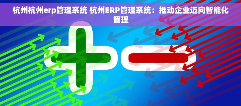 杭州杭州erp管理系统 杭州ERP管理系统：推动企业迈向智能化管理