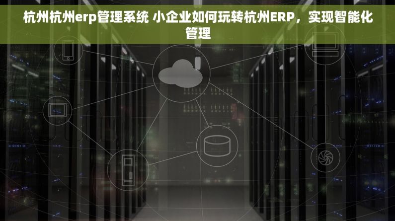 杭州杭州erp管理系统 小企业如何玩转杭州ERP，实现智能化管理