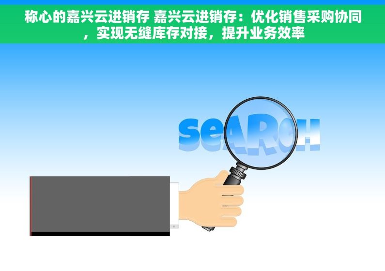 称心的嘉兴云进销存 嘉兴云进销存：优化销售采购协同，实现无缝库存对接，提升业务效率