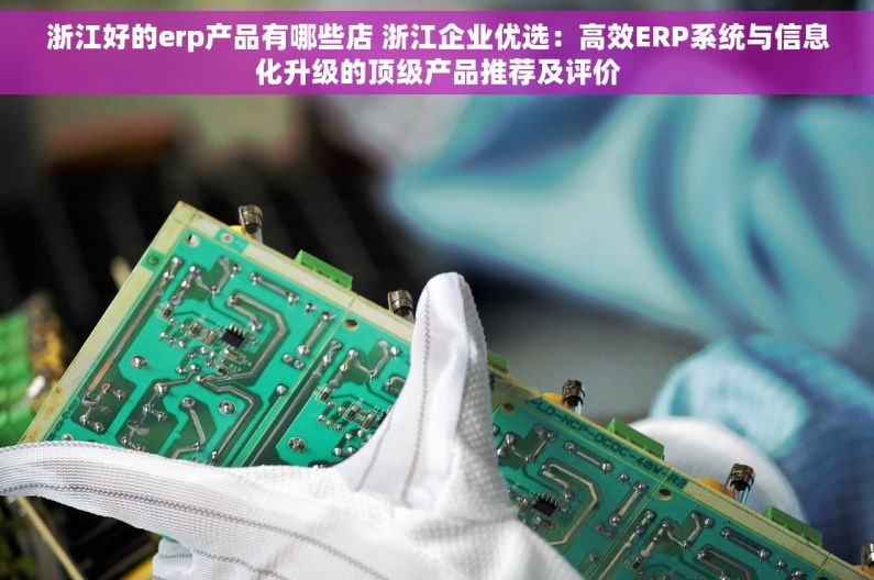 浙江好的erp产品有哪些店 浙江企业优选：高效ERP系统与信息化升级的顶级产品推荐及评价
