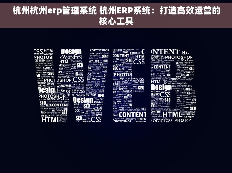 杭州杭州erp管理系统 杭州ERP系统：打造高效运营的核心工具