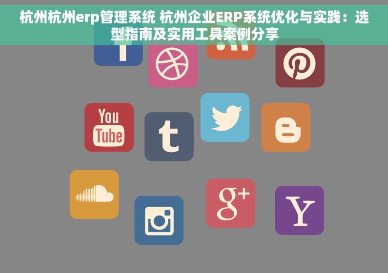 杭州杭州erp管理系统 杭州企业ERP系统优化与实践：选型指南及实用工具案例分享